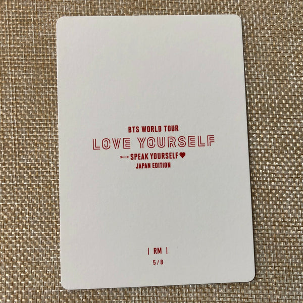 BTS RM 5/8 [Speak Yourself World Tour Japan] Official Mini Photocard / Gift