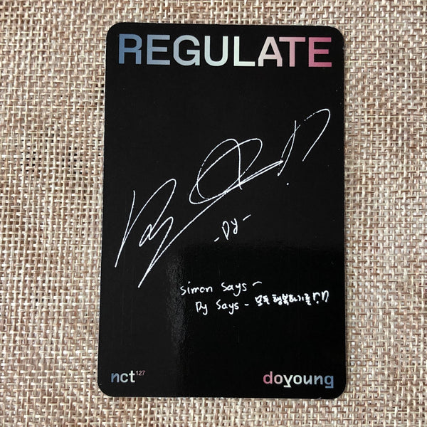 NCT DOYOUNG [ Regulate ] Official Photocard, 1st Repackage Album / New / Gift
