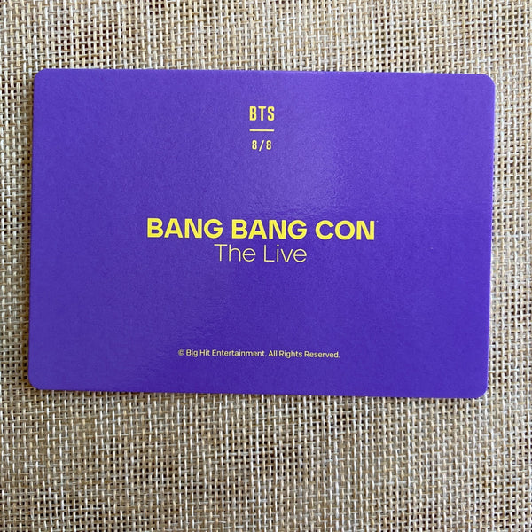 BTS UNIT 8/8 V JIN JIMIN [BANG BANG CON The Live] Official Mini Photocard / Gift