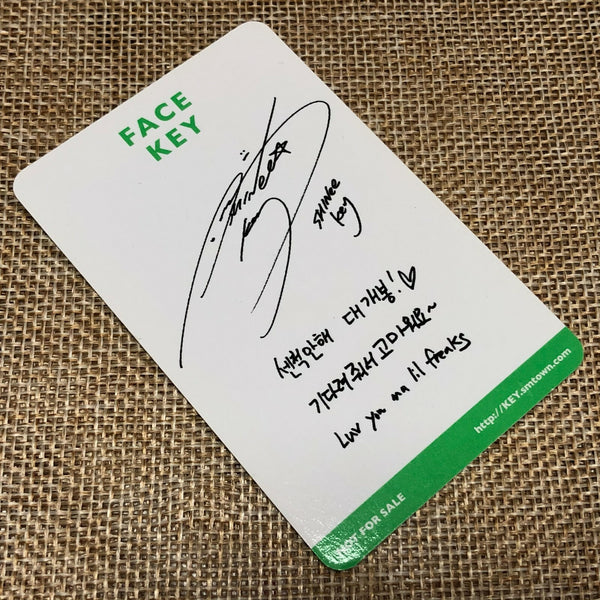 SHINEE KEY #1 [ FACE ] Official Photocard, 1st Mini Album / New, Rare / Gift