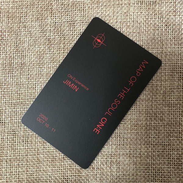 BTS JIMIN [ Map of the Soul ON:E DVD ] Official Photocard / New, Rare / Gift