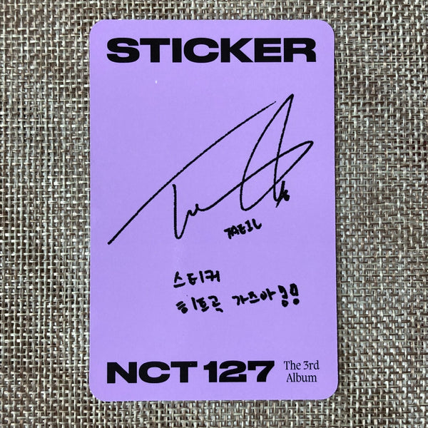 NCT 127 TAEIL [ STICKER ] Official Photocard, STICKER Ver. / New / Gift