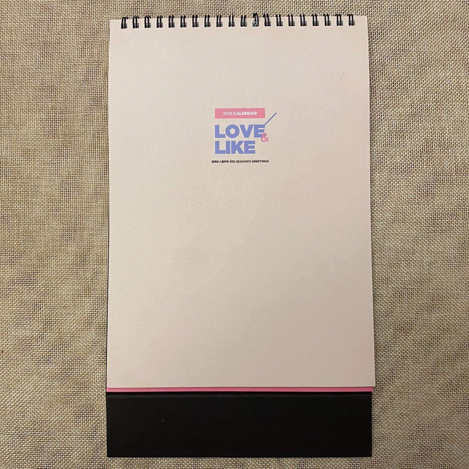 EXO CHEN [ 2018 Exhibition LOVE & LIKE Photo Calendar ] New, Rare / +Gift