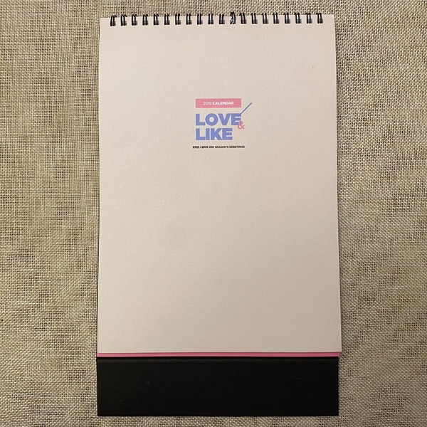 EXO CHEN [ 2018 Exhibition LOVE & LIKE Photo Calendar ] New, Rare / +Gift