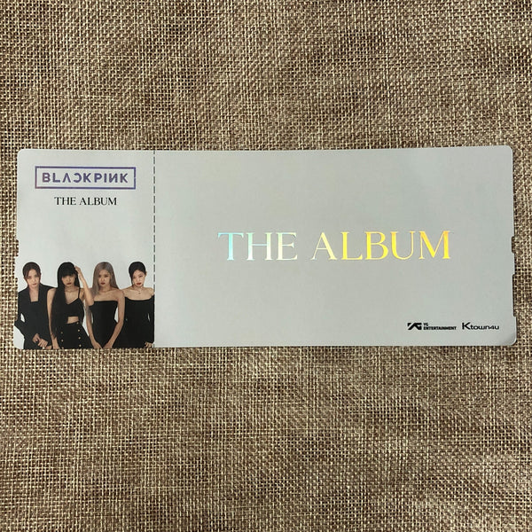 BLACKPINK GROUP #2 [The Album] Official Limited Photo Ticket, KTOWN4U / Gift