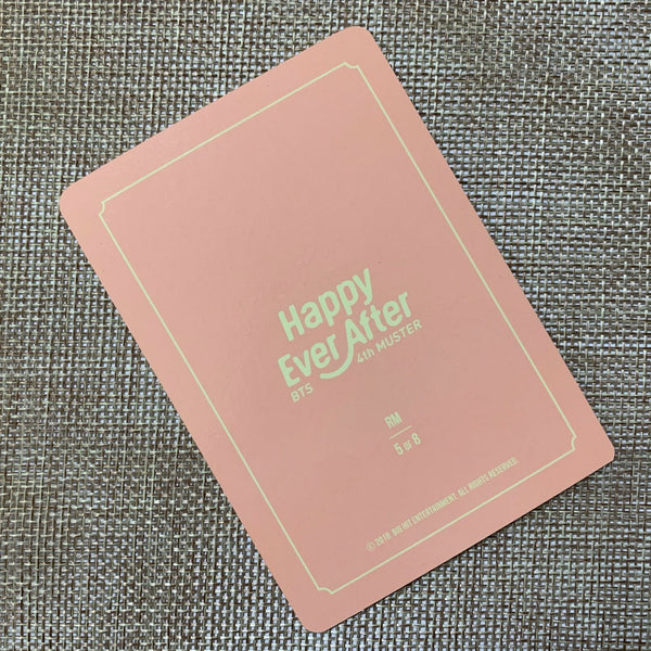 BTS RM 5/8 [ 4th Muster Happy Ever After ] Official Mini Photocard / New / Gift