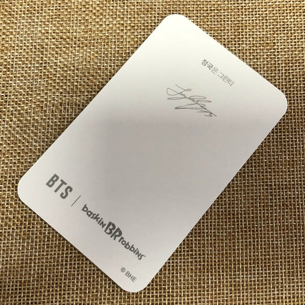 BTS JUNGKOOK [ Baskin Robbins Promo ] Official Limited Photocard / New / Gift