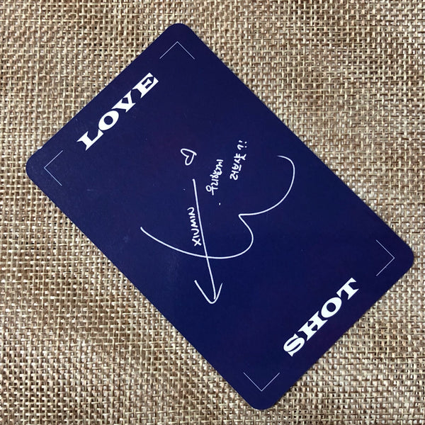 EXO XIUMIN [ LOVE SHOT ] Official Photocard, 5th Repackage SHOT Ver / New / Gift