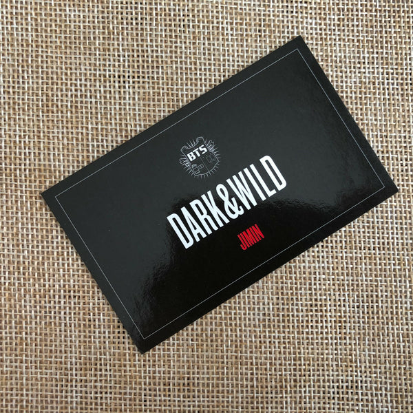 BTS JIMIN [ Dark & Wild Official Photocard ] 1st Studio Album / NEW, RARE /+Gift