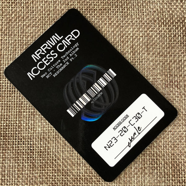 NCT2020 CHENLE [RESONANCE Pt.2] Official Photocard, Arrival Access Card / Gift