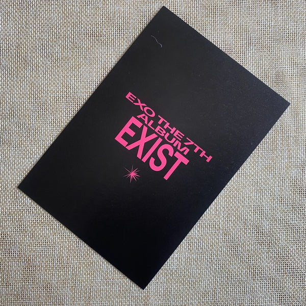 EXO CHEN #1 [ EXIST ] Official Postcard, 7th Album / New, Rare / Gift