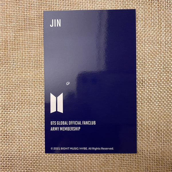 BTS JIN [Fanclub ARMY 8th Membership Kit] Official Photocard / New, Rare / Gift