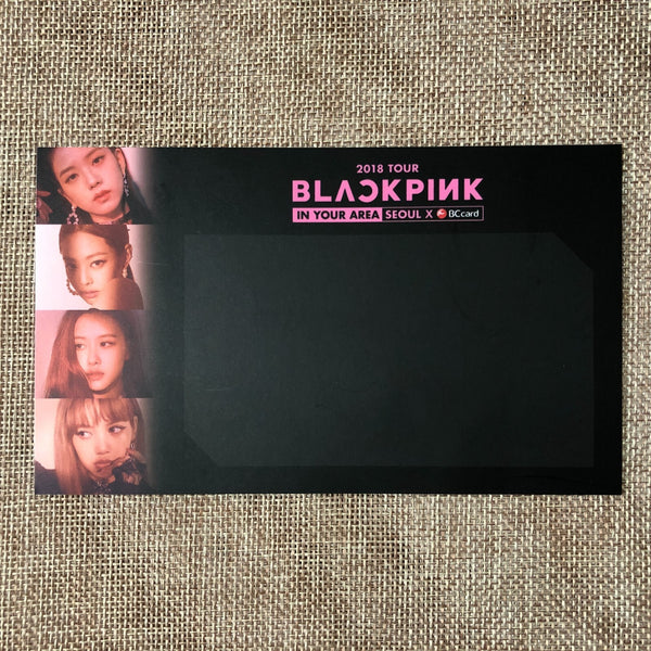 BLACKPINK JISOO [2018 Tour In Your Area Seoul] Official Transparent Photocard