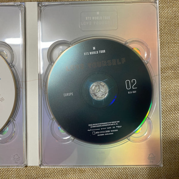 BTS [Love Yourself Europe] Official Blu-Ray + Photobook, 2 Disc / No PC / Gift