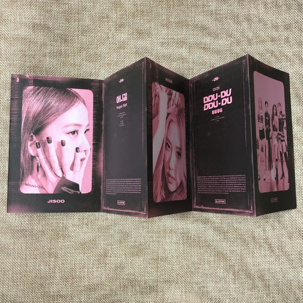 BLACKPINK GROUP #2 [Kill This Love] Official Accordion Lyrics Book / New / Gift