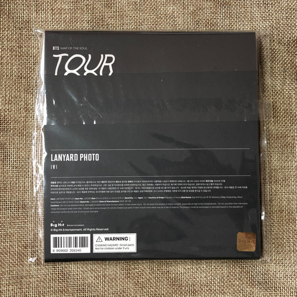 BTS V TAEHYUNG [Map Of The Soul Tour] Official Lanyard Photo / New, Rare / Gift