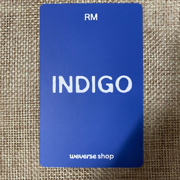 BTS RM [ Indigo Book Ed. Official Photocard ] Japan POB Weverse / New,Rare /+GFT