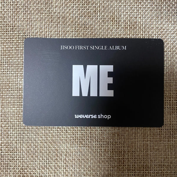 BLACKPINK JISOO #2 [ME Flower] Official Photocard, Weverse POB 1st Single / Gift