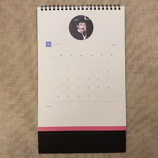 EXO CHEN [ 2018 Exhibition LOVE & LIKE Photo Calendar ] New, Rare / +Gift
