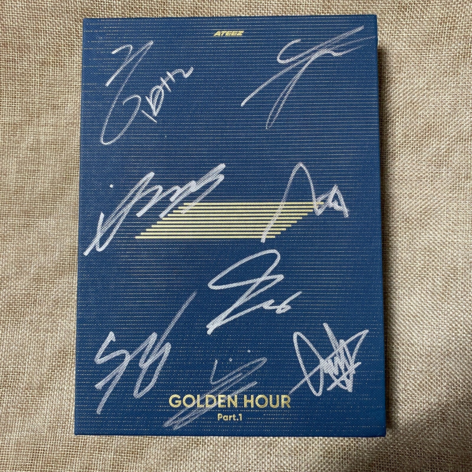 ATEEZ All Member Signed Promo Album [Golden Hour Part. 1] Message Full Set /+G