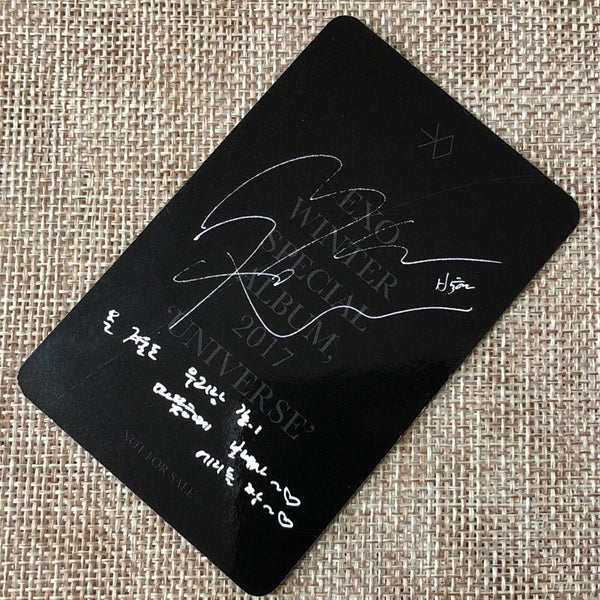 EXO BAEKHYUN [2017 Winter Special Universe] Official Photocard / New, Rare /+G