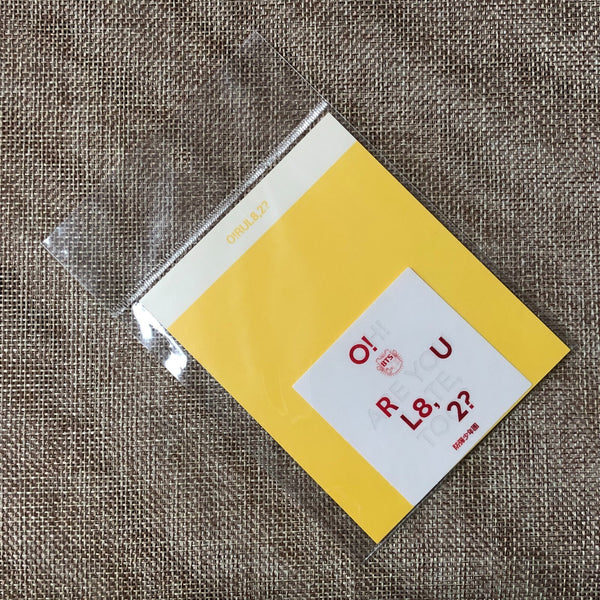 BTS [Oh, always] Official O!RUL8,2? Album Cover Sticker, 2018 Exhibition / Gift