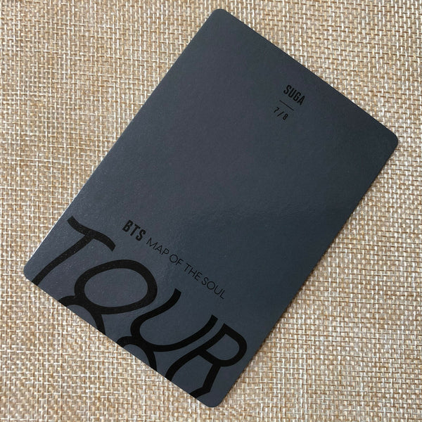 BTS SUGA 7/8 [ Map Of The Soul Tour ] Official Mini Photocard / New / Gift