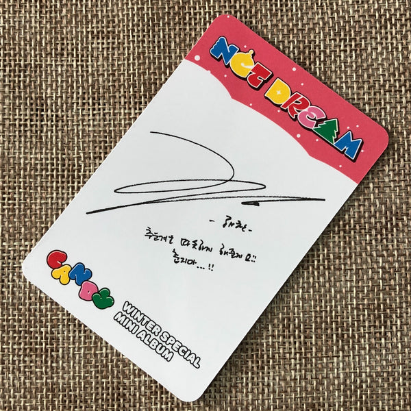 NCT DREAM HAECHAN [Winter Special Candy] Official Photocard, Special Ver / Gift