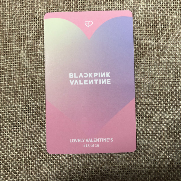 BLACKPINK JISOO #2 [ THE GAME Photocard Collection ] Valentine's Ed / New/GFT