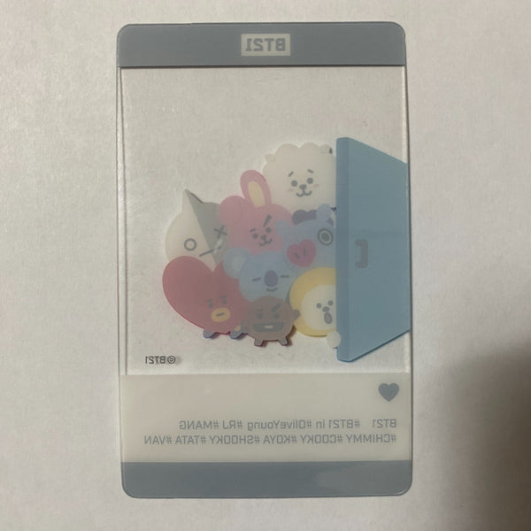 BTS BT21 GROUP [OliveYoung] Official Limited Transparent Photocard / New / Gift
