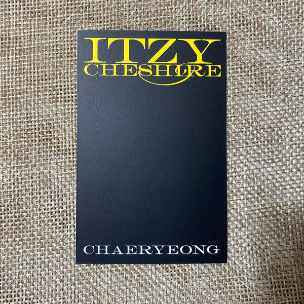 ITZY CHAERYEONG [CHESHIRE] Official Photocard, Neon 6th Mini Album / New / Gift