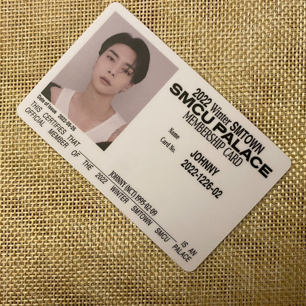 NCT JOHNNY [2022 Winter SMTOWN SMCU PALACE] Official Membership Card Photocard