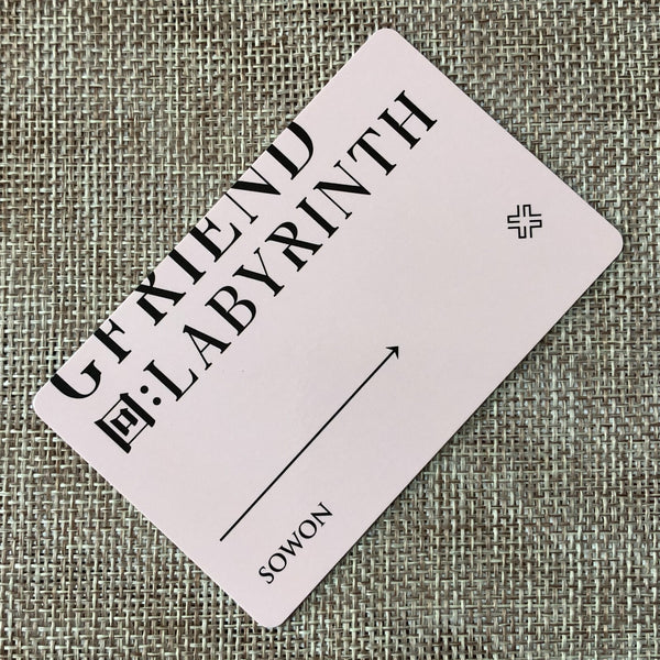 GFRIEND SOWON #1 [ : LABYRINTH ] Official Photocard / New / Gift