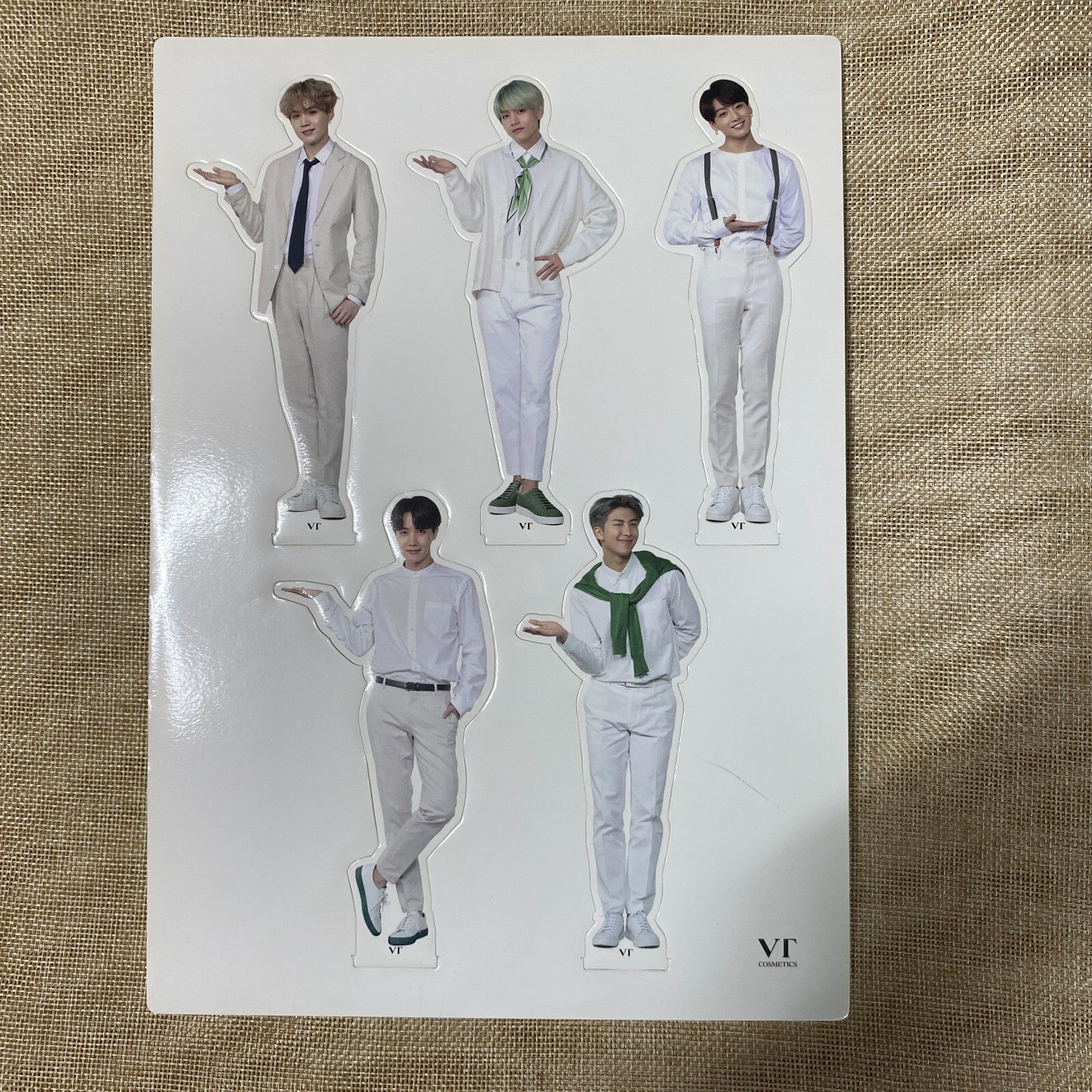 BTS All Member [VT Cosmetics CICA] Official Paper Stand Set / Mint, Rare / Gift