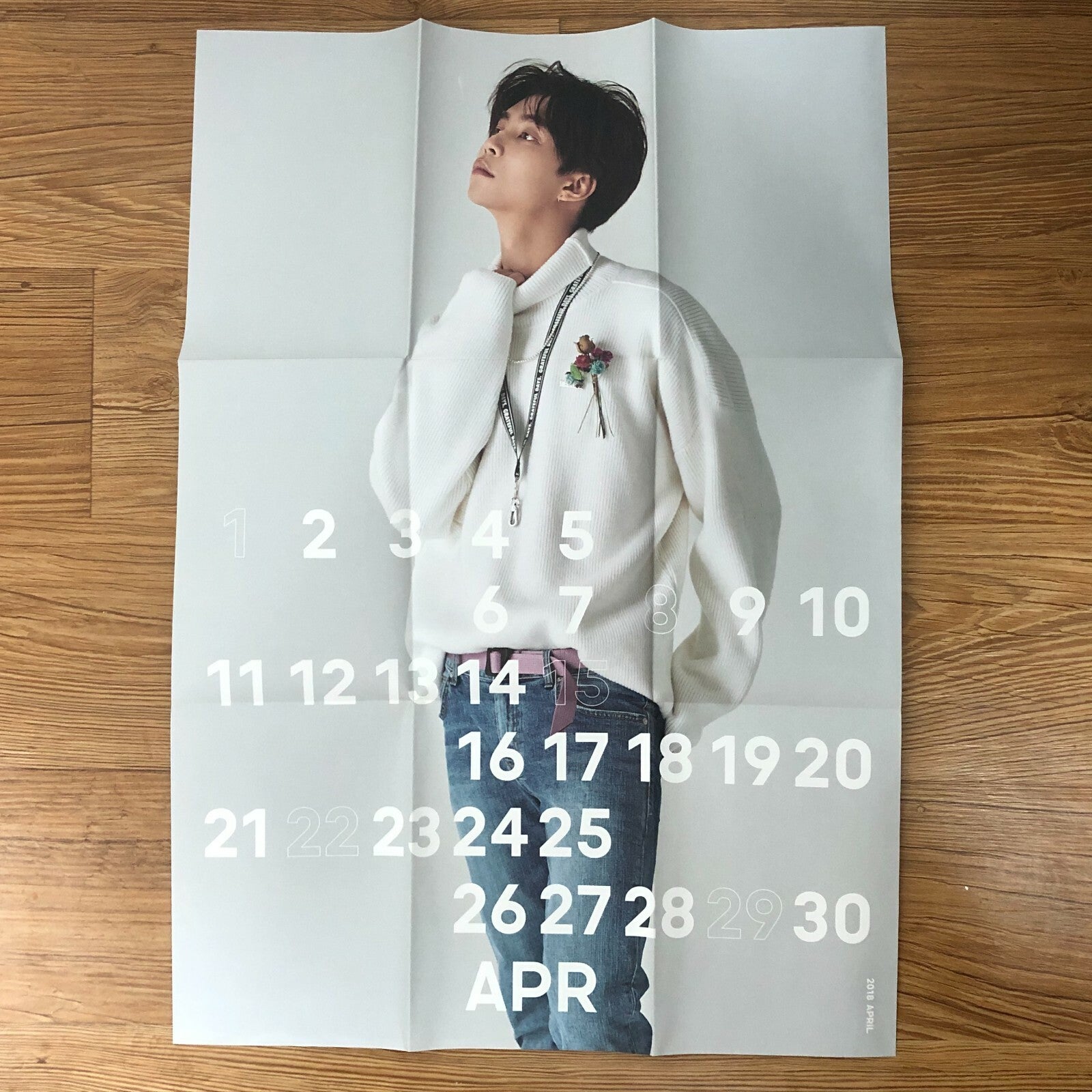 NCT 127 JOHNNY [ 2018 Season's Greetings ] Official Folded Poster / New / Gift