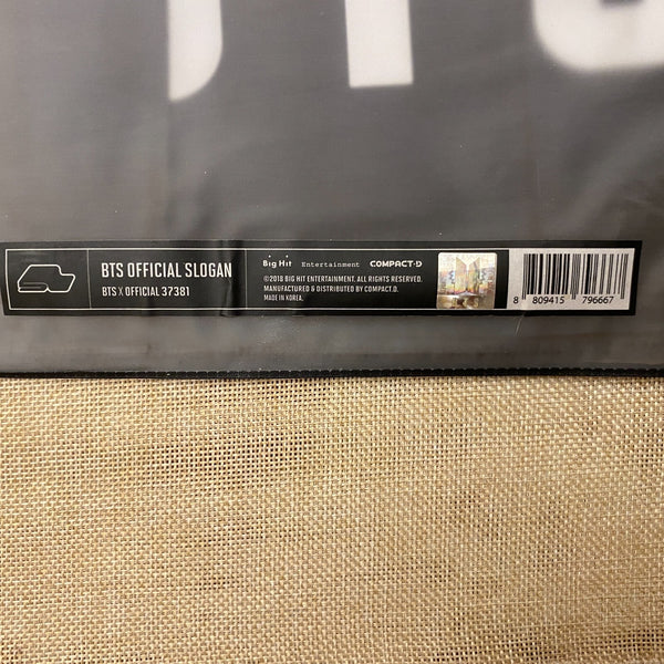 BTS 37381 [ 2018 Beyond The Scene ] Official Slogan Towel / New, Rare / Gift