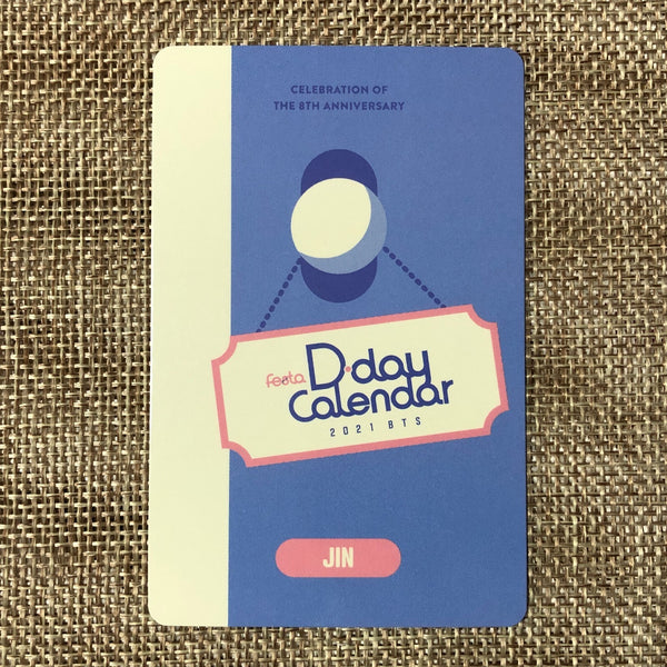 BTS JIN [ FESTA D-Day Calendar 2021 ] Official Photocard Set / New / Gift