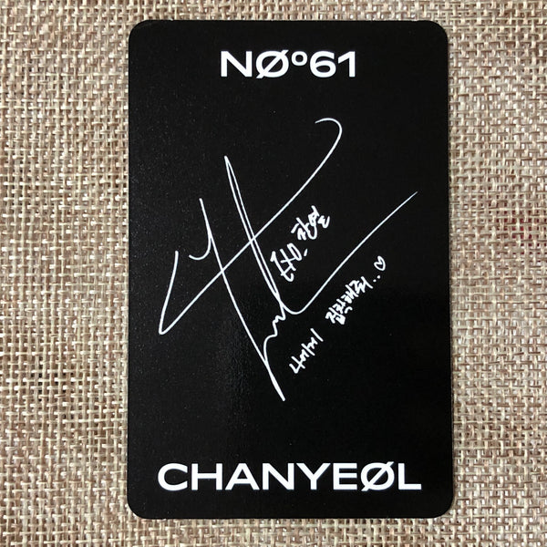 EXO CHANYEOL [ Obsession No 61 ] Official Photocard, 6th / New, Rare / Gift