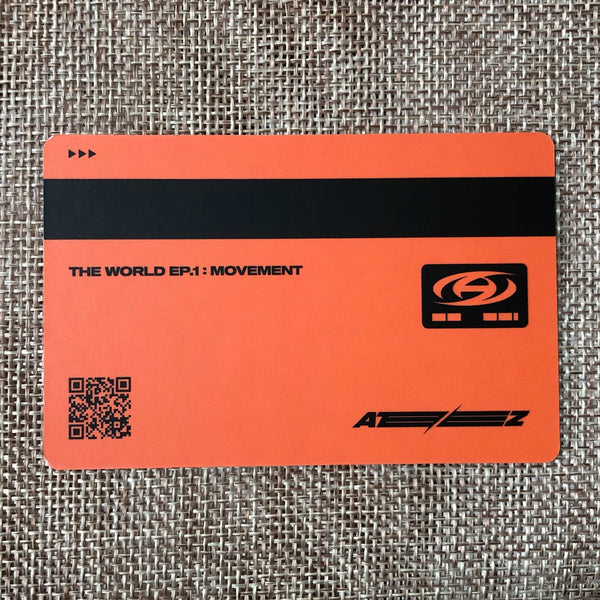 ATEEZ MINGI [THE WORLD EP.1 : MOVEMENT] Official ID Card Photocard, Z Ver / Gift