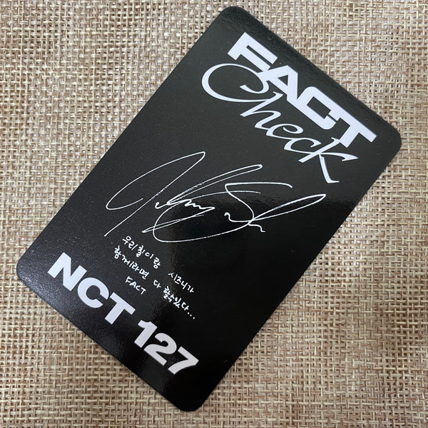 NCT Johnny [Fact Check] Official Photocard, Chandelier Version / New, Rare /+G