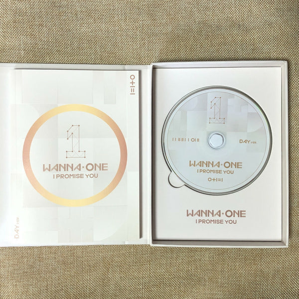 WANNA ONE [ 0+1=1 I PROMISE YOU Album ] Photobook+CD, Day / NO PC / Gift