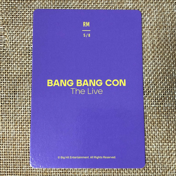 BTS RM 5/8 [ BANG BANG CON The Live ] Official Mini Photocard / New / Gift