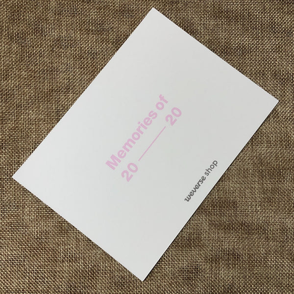 BTS [Memories of 2020 WEVERSE Preorder] Official 3D Photo Pouch Set / New / Gift