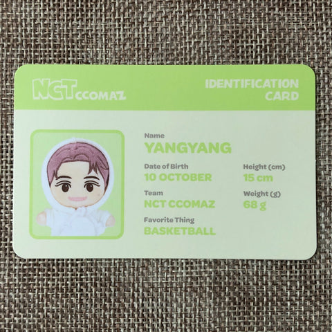 NCT YANGYANG [ CCOMAZ GROCERY STORE ] Official ID Card Photocard / New / Gift