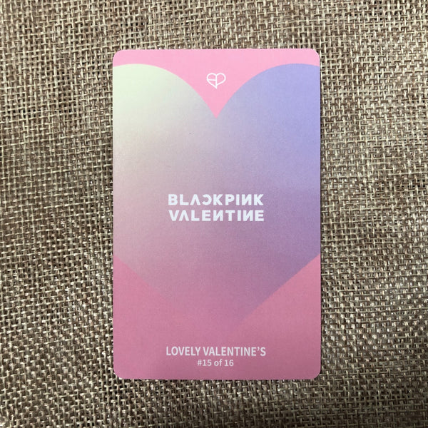 BLACKPINK ROSE #1 [ THE GAME Photocard Collection ] Valentine's Ed / New/GFT