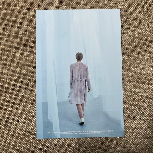 BTS SUGA [ PROOF Standard Edition ] Official Postcard Photocard / New / Gift