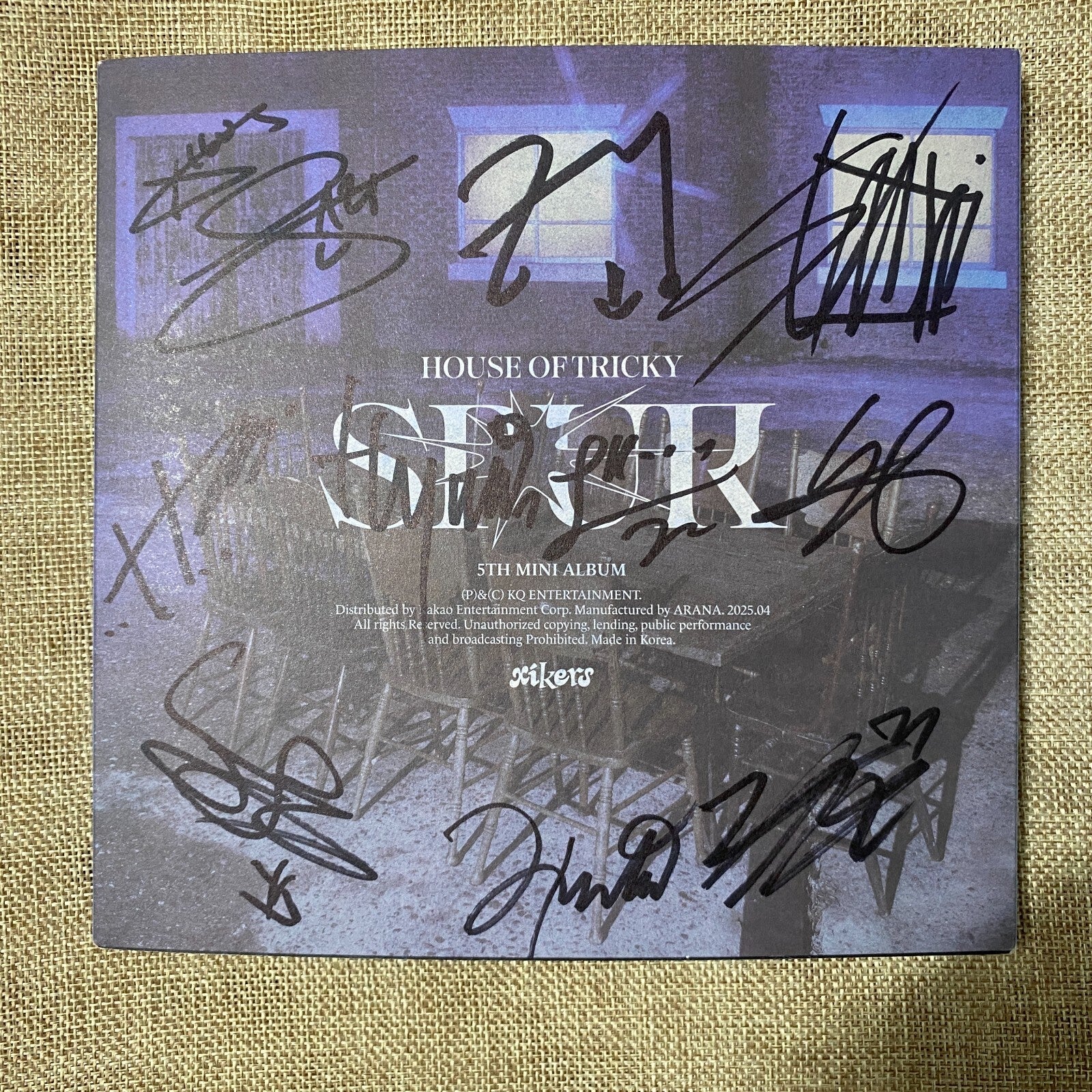 XIKERS All Members SIGNED Promo Album –Tricky House Spur / Message, Full Set,New