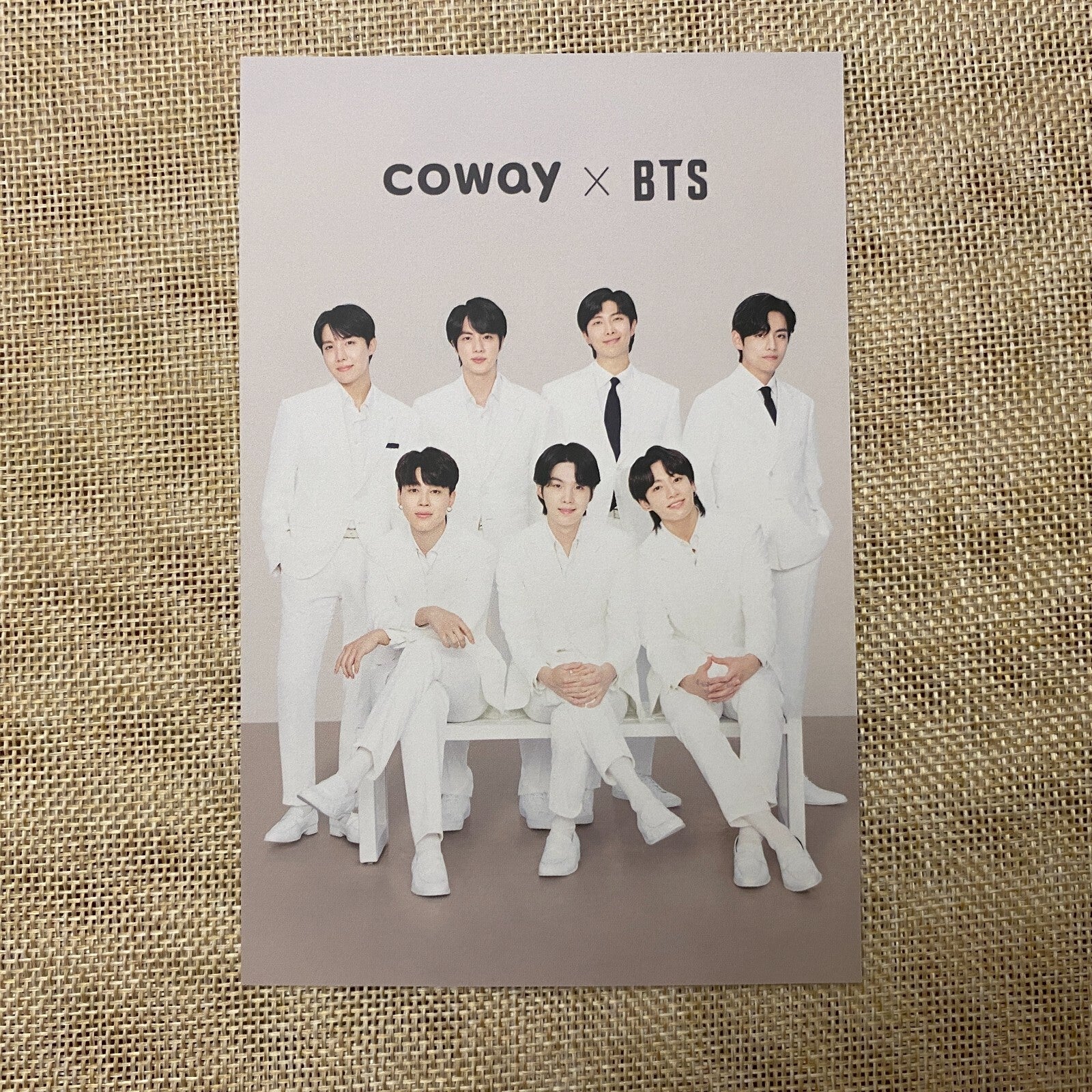 BTS GROUP #2 [BTS x COWAY] Official Postcard Photocard Limited / New, Rare /+G