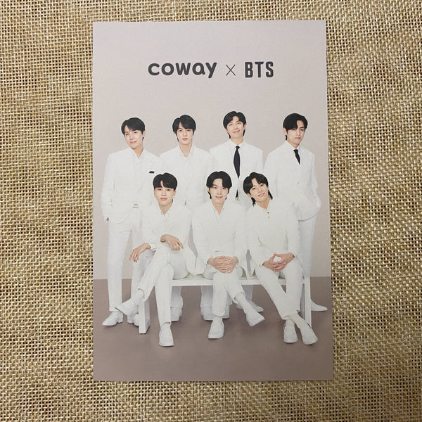 BTS GROUP #2 [BTS x COWAY] Official Postcard Photocard Limited / New, Rare /+G