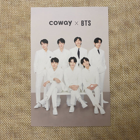 BTS GROUP #2 [BTS x COWAY] Official Postcard Photocard Limited / New, Rare /+G
